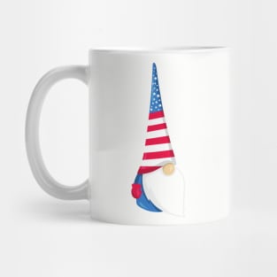 Fourth Of July, Cute Gnome, Independence Day Mug